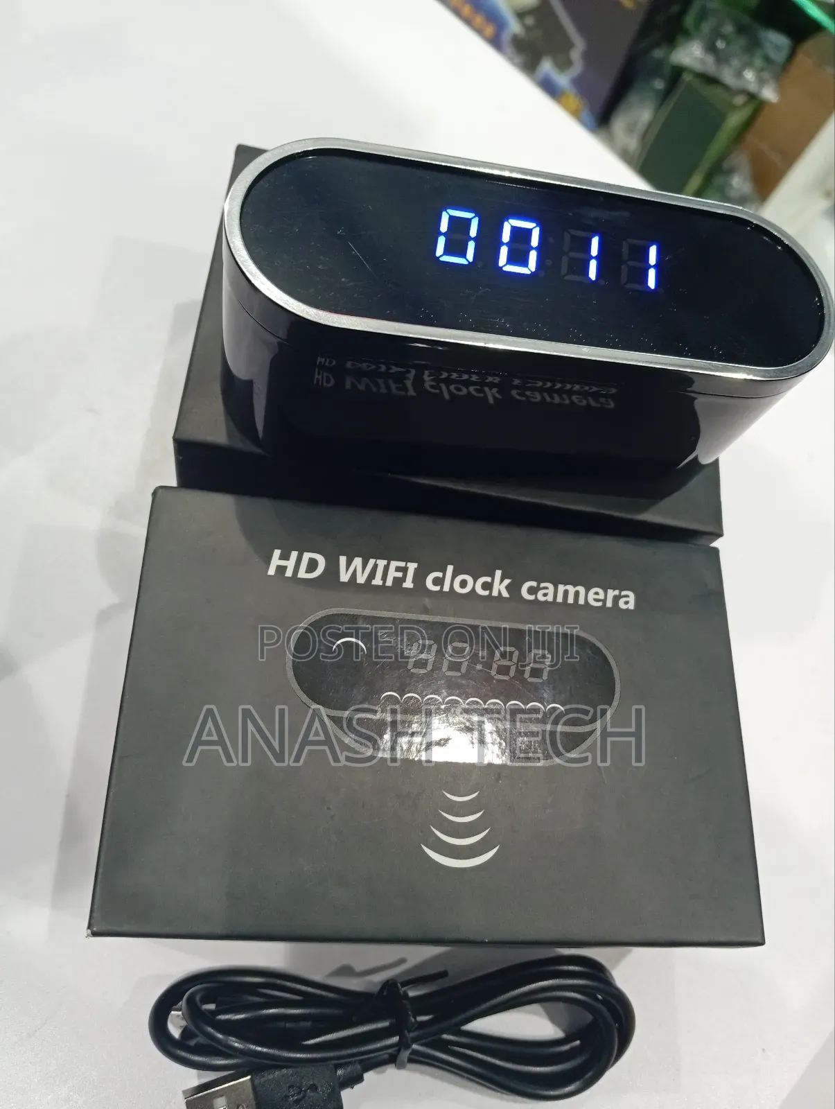 Wifi Table Clock Camerawireless Nanny Cam
