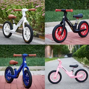 Balance Bike Push With Pneumatic Rubber Tires, No Pedals