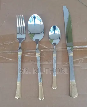 Elegant Heavy 24pcs Stainless Steel Cutlery Spoon Set*