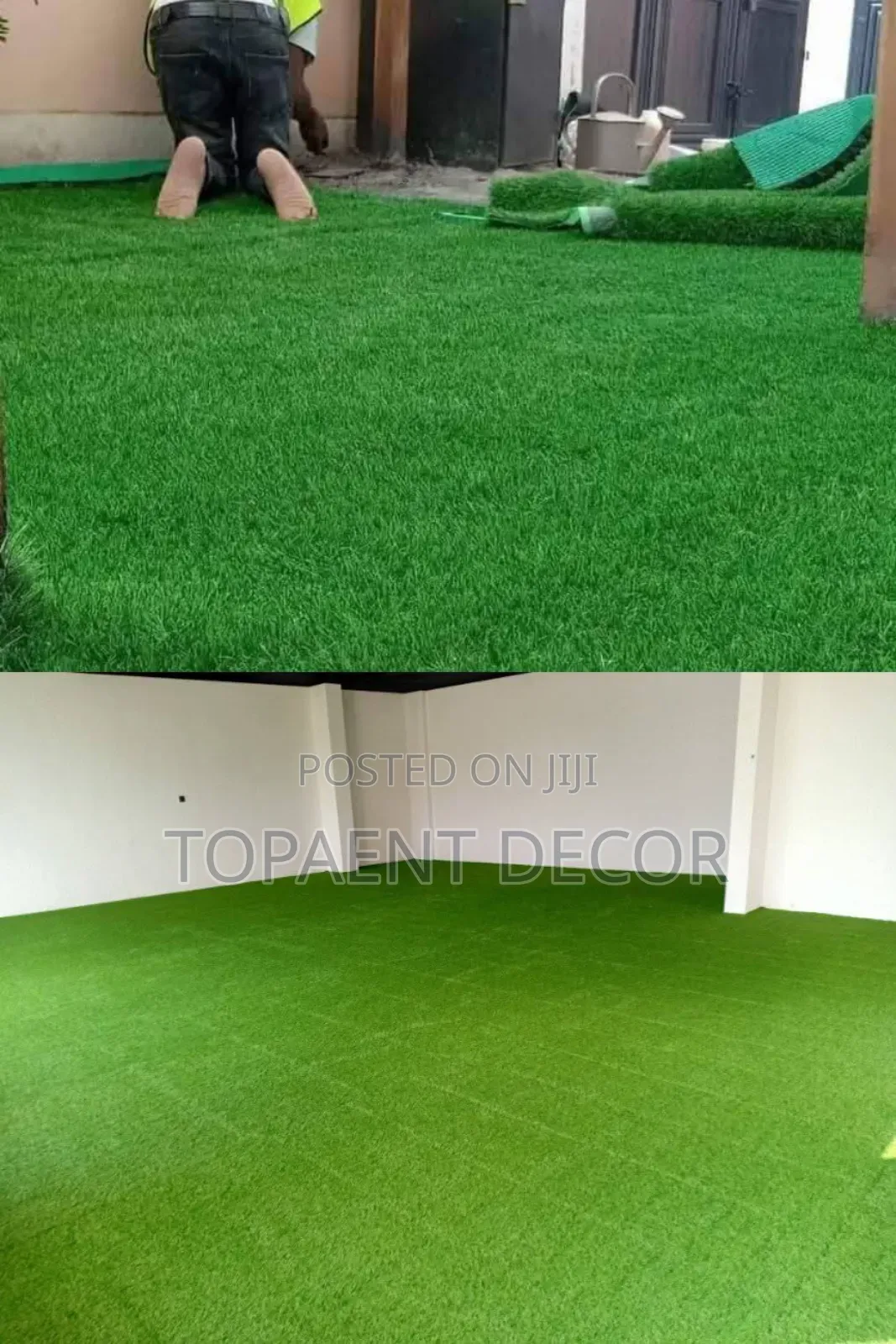 Functional Green Large Space Artificial Grass Carpet