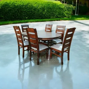Dining Table Serene All Wooden 6 Seated Dining Table