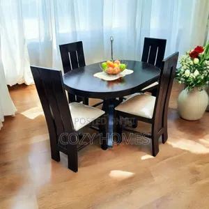 Dining Table an All Wooden Clean Lined Dining Table 4 Seats