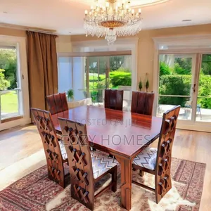 Dining Set a Clean Lined, Compact Dining Set, 6 Seater