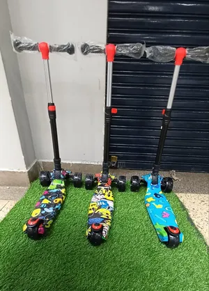 "Kids 3-Wheel Scooter W/ Led Wheels, Adjustable Height