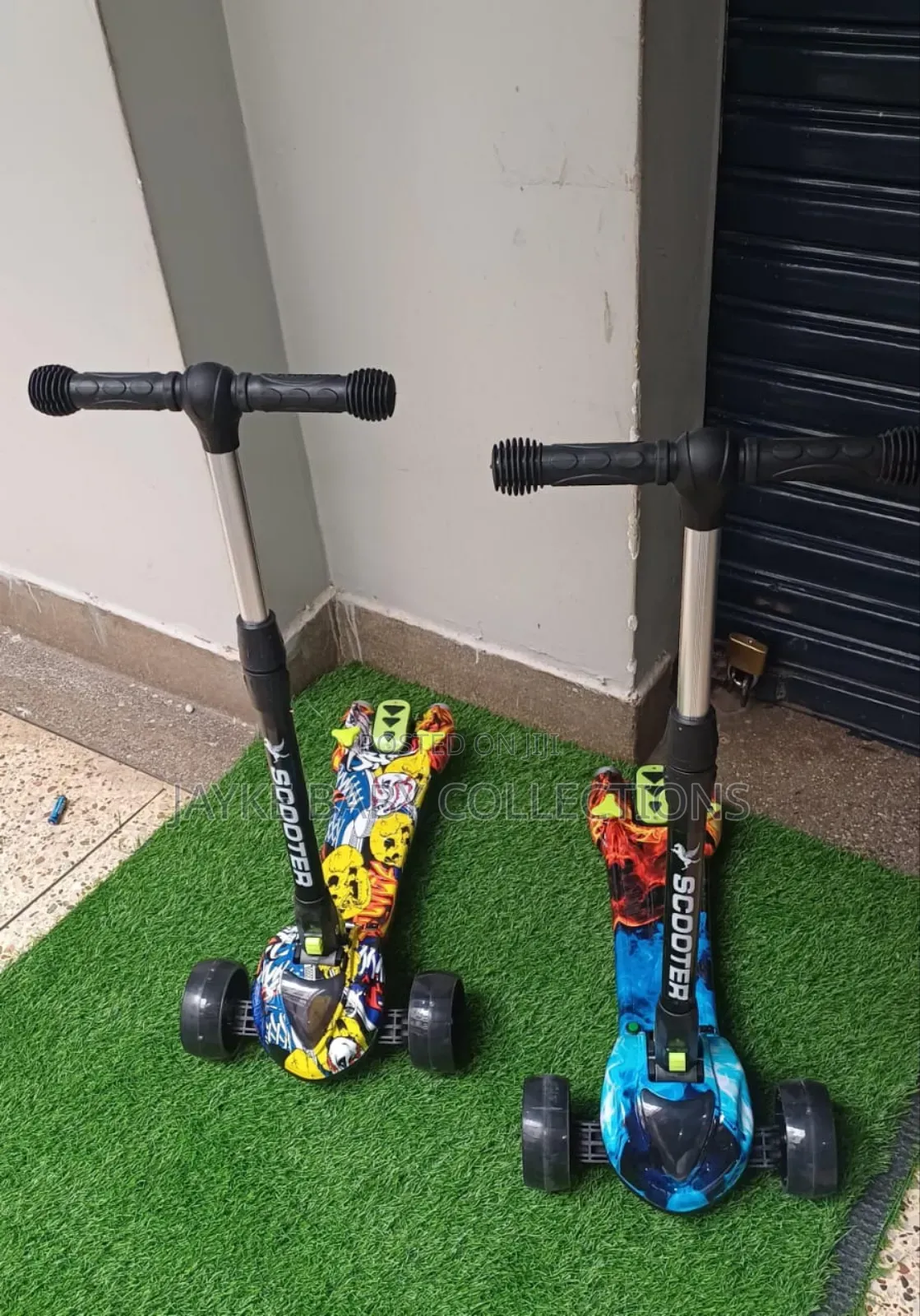 "Kids 3-Wheel Scooter W/ Led Wheels, Adjustable Height