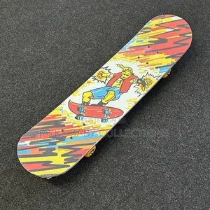 Kids Beginner Skateboard 59cm Retro Design