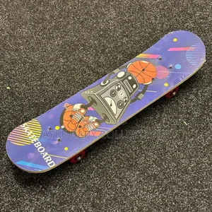 Kids Beginner Skateboard 59cm Retro Design
