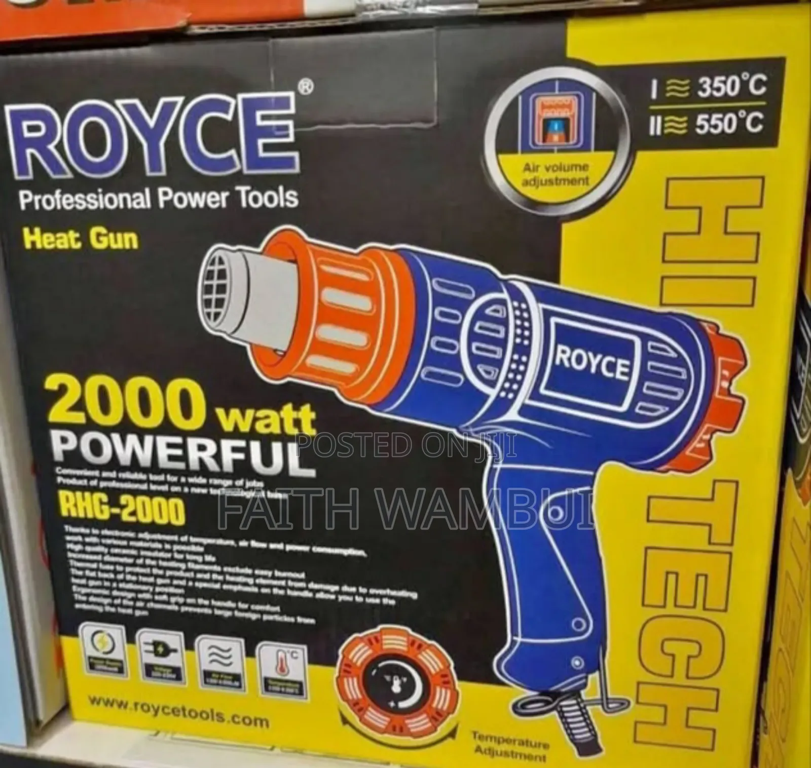 2000 Watts Royce Heat Gun Machine/Heat Gun Machine