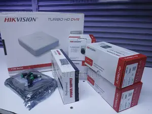 Full Kit 4dvr Channel Hikvision-New 4 Channel 4 Cameras