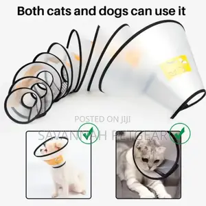 Adjustable Pet E Collar for Dogs and Cats After Surgery