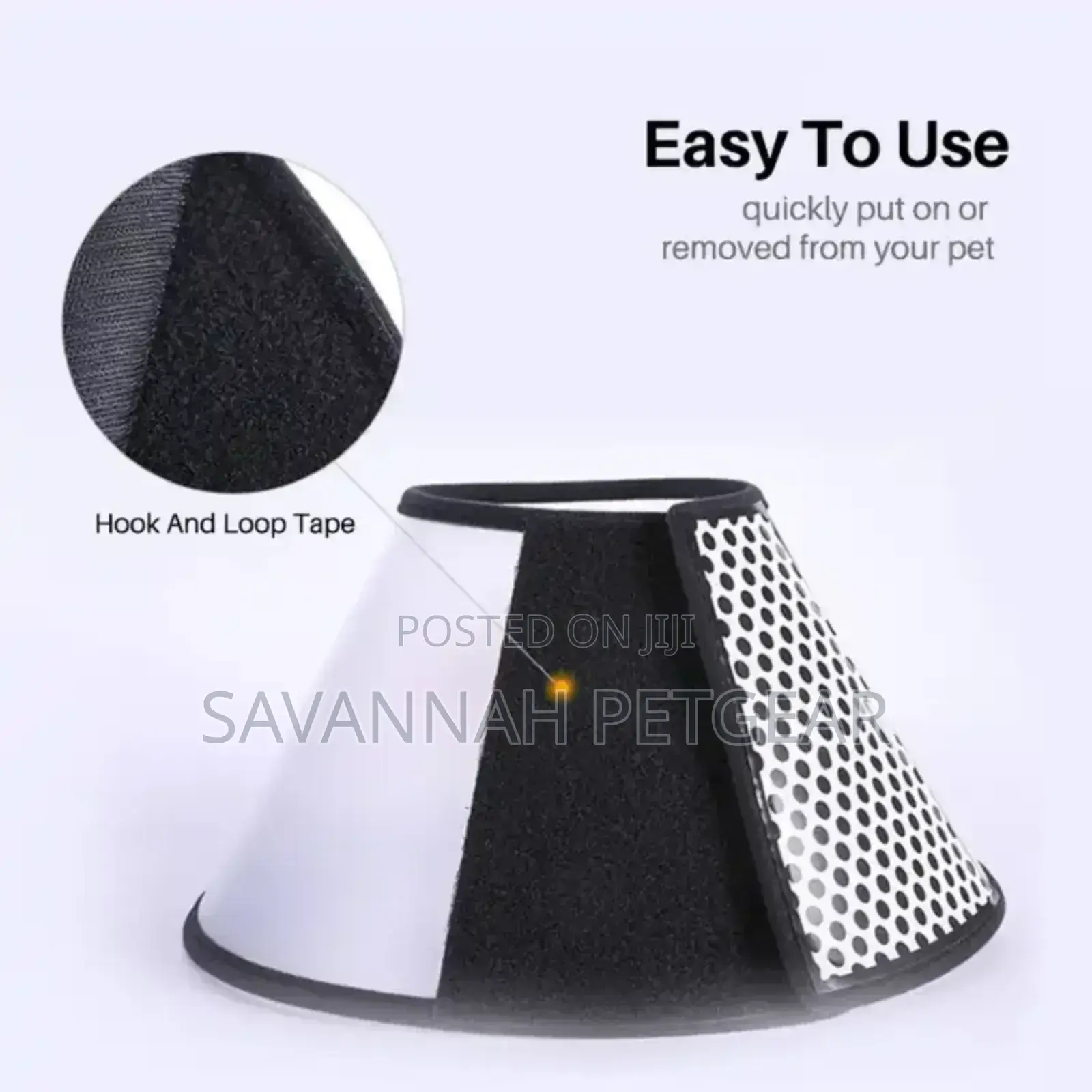Adjustable Pet E Collar for Dogs and Cats After Surgery