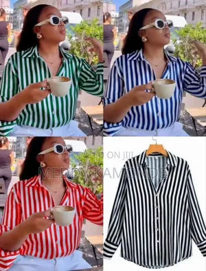 Classy Stripe Shirt Top