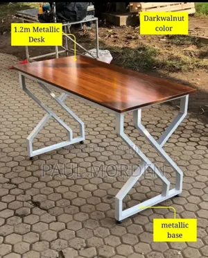 Metallic Base Office Stand