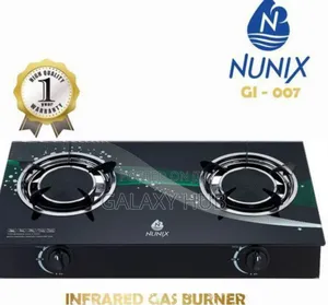 Nunix 2 Burner Glass Top Table Infrared Cooker
