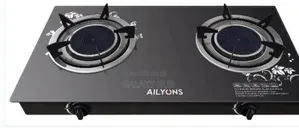 Ailyons 2 Burner Glass Top Gas Infrared Double Burner
