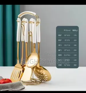 6 in 1 Gold Vanished Serving Spoon Set-Alp