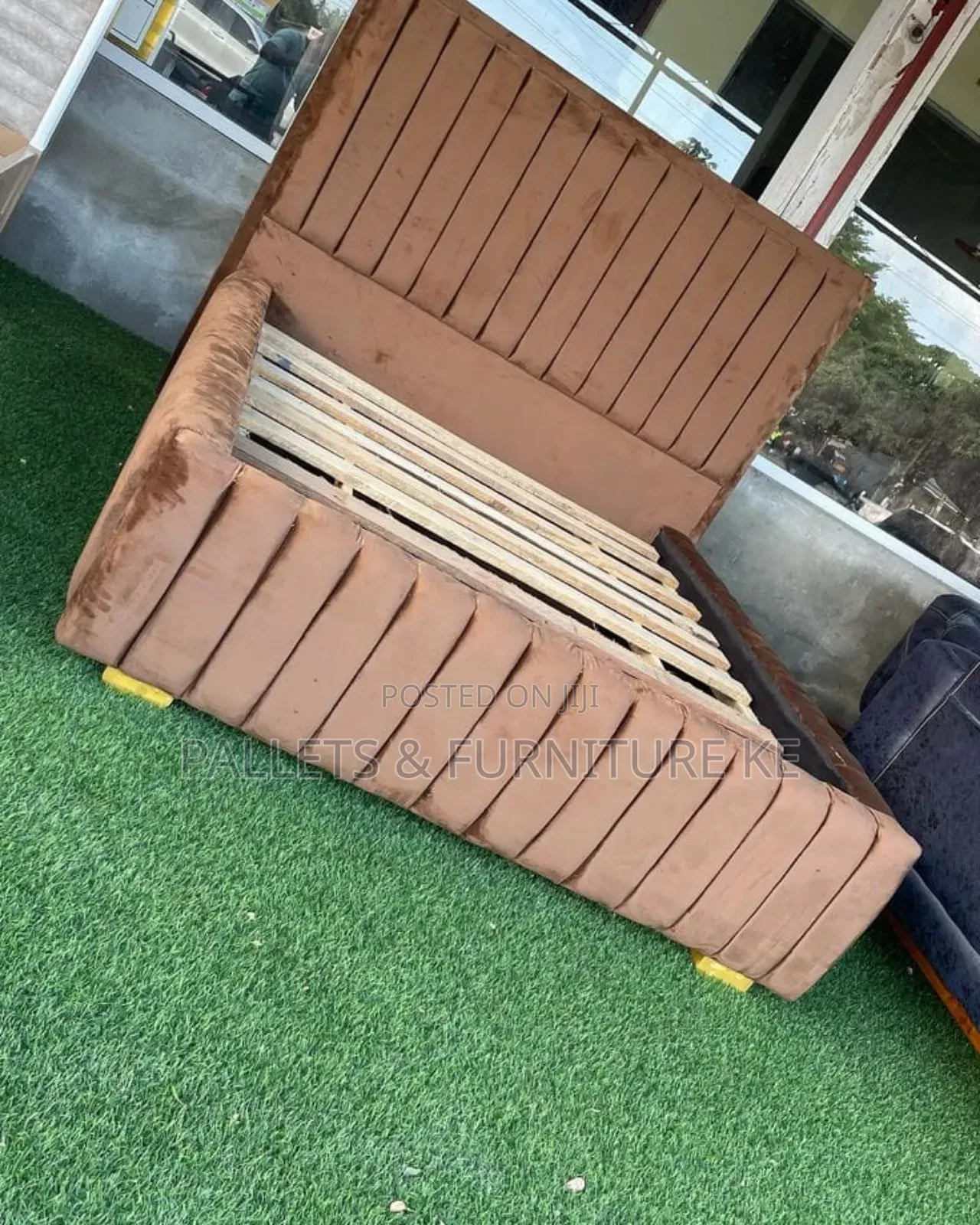 Brown Elegant Beige Bed