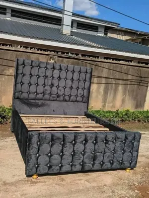 Plush Velvet Sleigh Bed