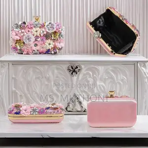 Fancy Floral Evening Clutch / Sling Bag