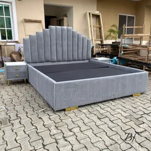 Modern King Size Upholstered Bed