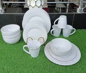 * White Plain Dinner Set*(24pcs)