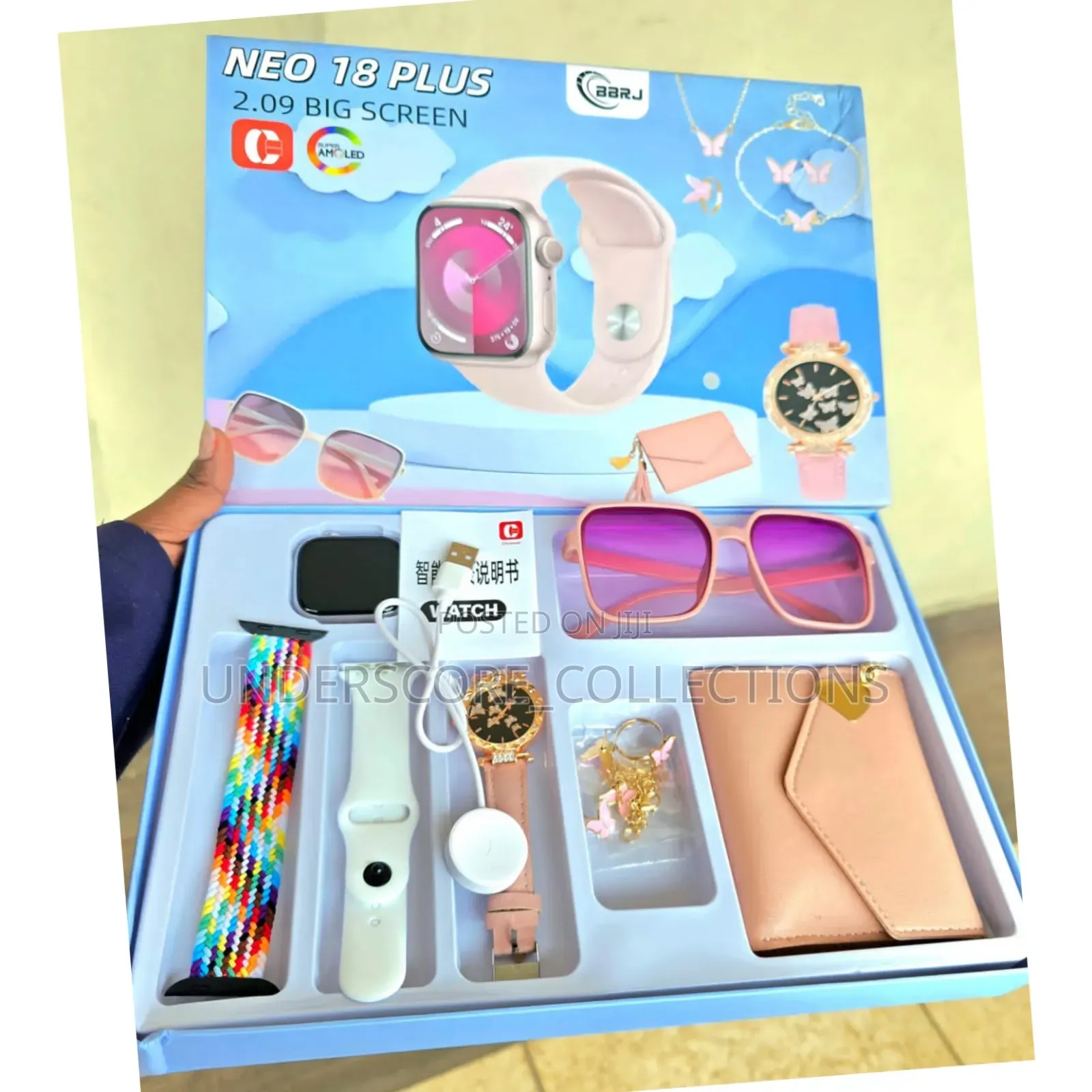 *Neo 18 Plus Ladies Smart Watch With 2 Straps