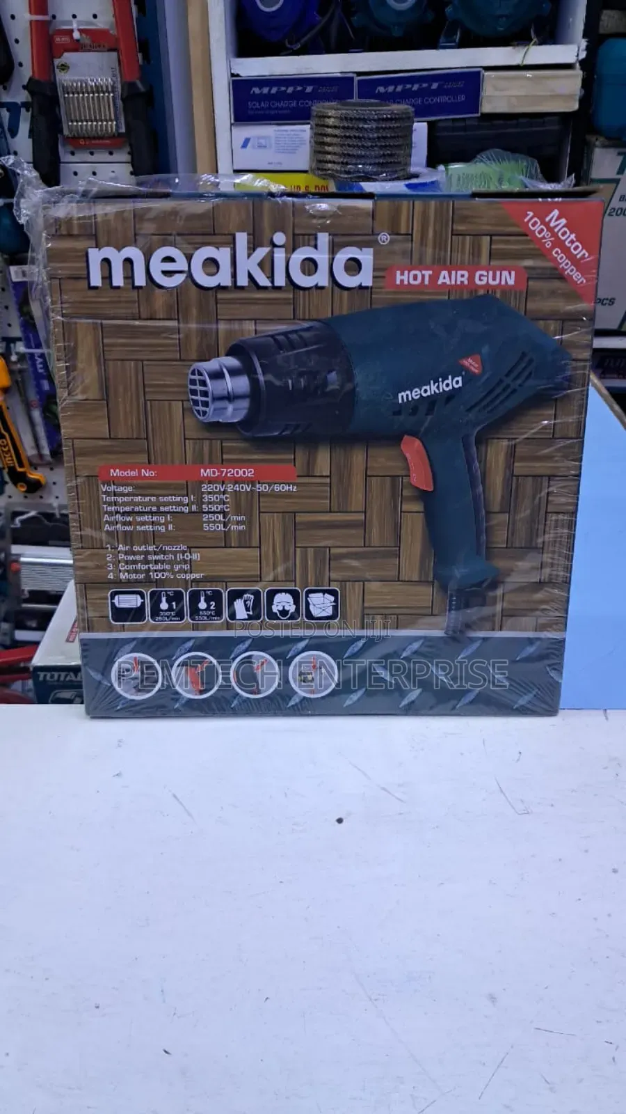 Meakida Hot Air Gun, Model No. Md-72002.