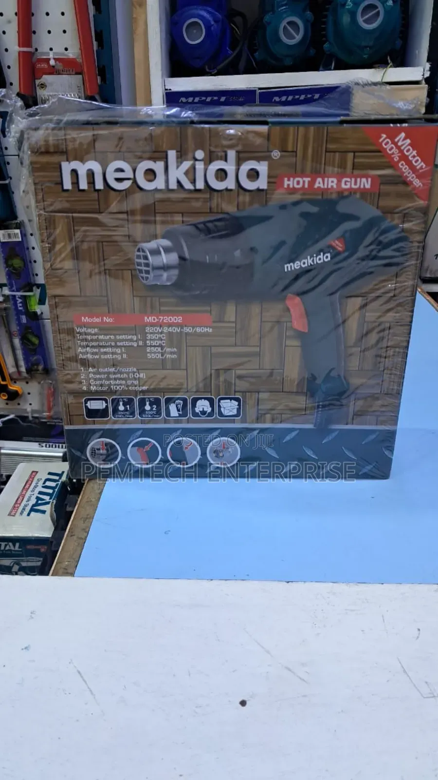 Meakida Hot Air Gun, Model No. Md-72002.