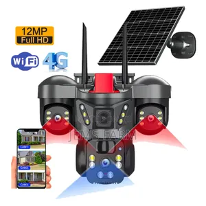 12mp Triple Len Outdoor Solar Wifi/Sim Card 4g Night Vision
