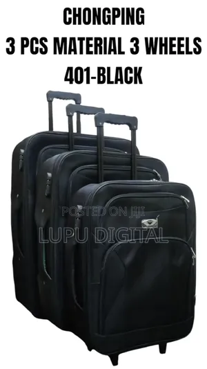 Chongping 3 Piece Material 3 Wheels 401 Black