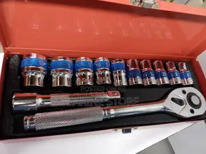 Egofine 12pcs 1/2 Inch Ratchet Socket Wrench Set