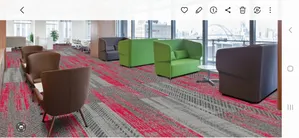 High Density 50 ×100cm Carpet Tiles