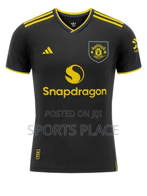 New Manchester United Black 3rd Kit Player Jersey