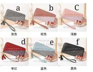 *Glittery Sequin Patchwork Ladies Wallet