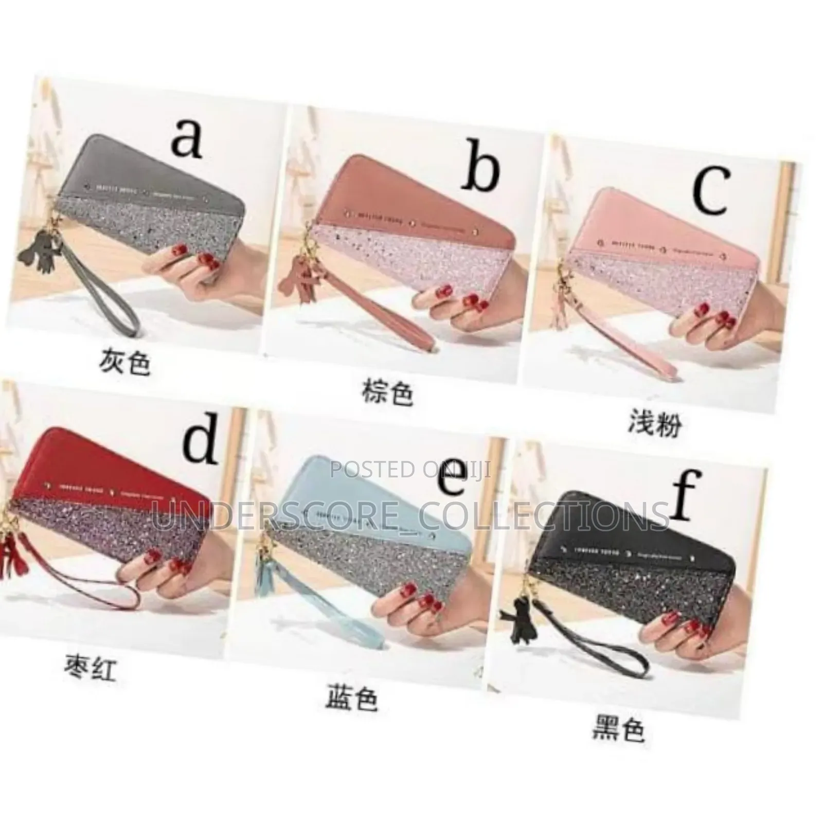 *Glittery Sequin Patchwork Ladies Wallet