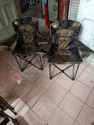 Camping Chair With Cap Holder and Armrest