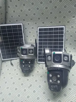 V380 Wifi Dual Lens Solar CCTV Camera Outdoor