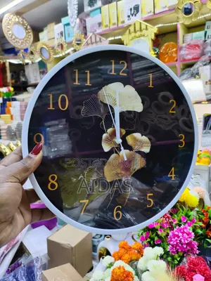 Elegant Wall Clock Golden Design Modern Home Office