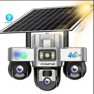Newest 3 Lenses Solar Camera Outdoor Night Vision