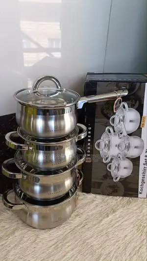 Cookware!!8 Pieces Edenberg Eb-3717 Stainless Steel S