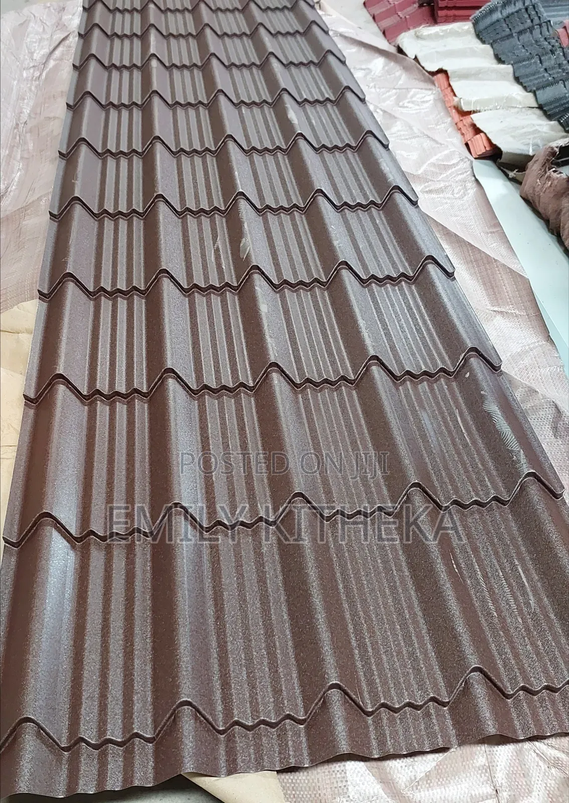 Versatile Matte Roofing Sheet. Brown