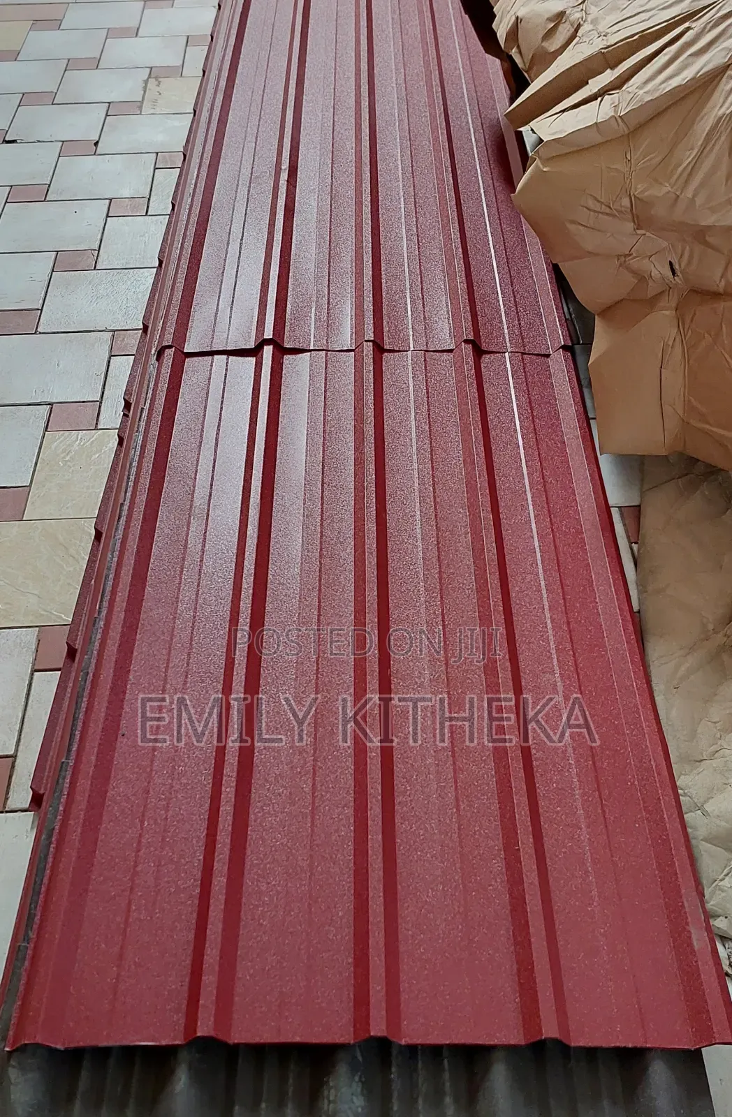 Box Profile Matte 30 Gauge. Maroon