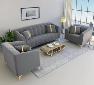 3 +1+1 Seaters Grey Sofa Set - Free Delivery