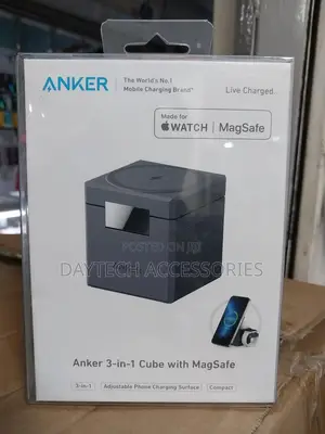 Anker Maggo 15w 3-in-1 Cube Magsafe Wireless Charger Y1811