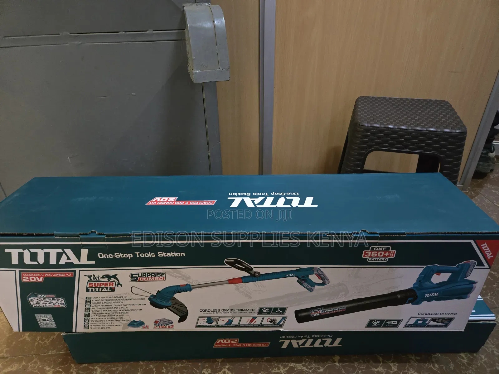 Total Cordless Leaf Blower Grass Trimmer Combo 20v Premium