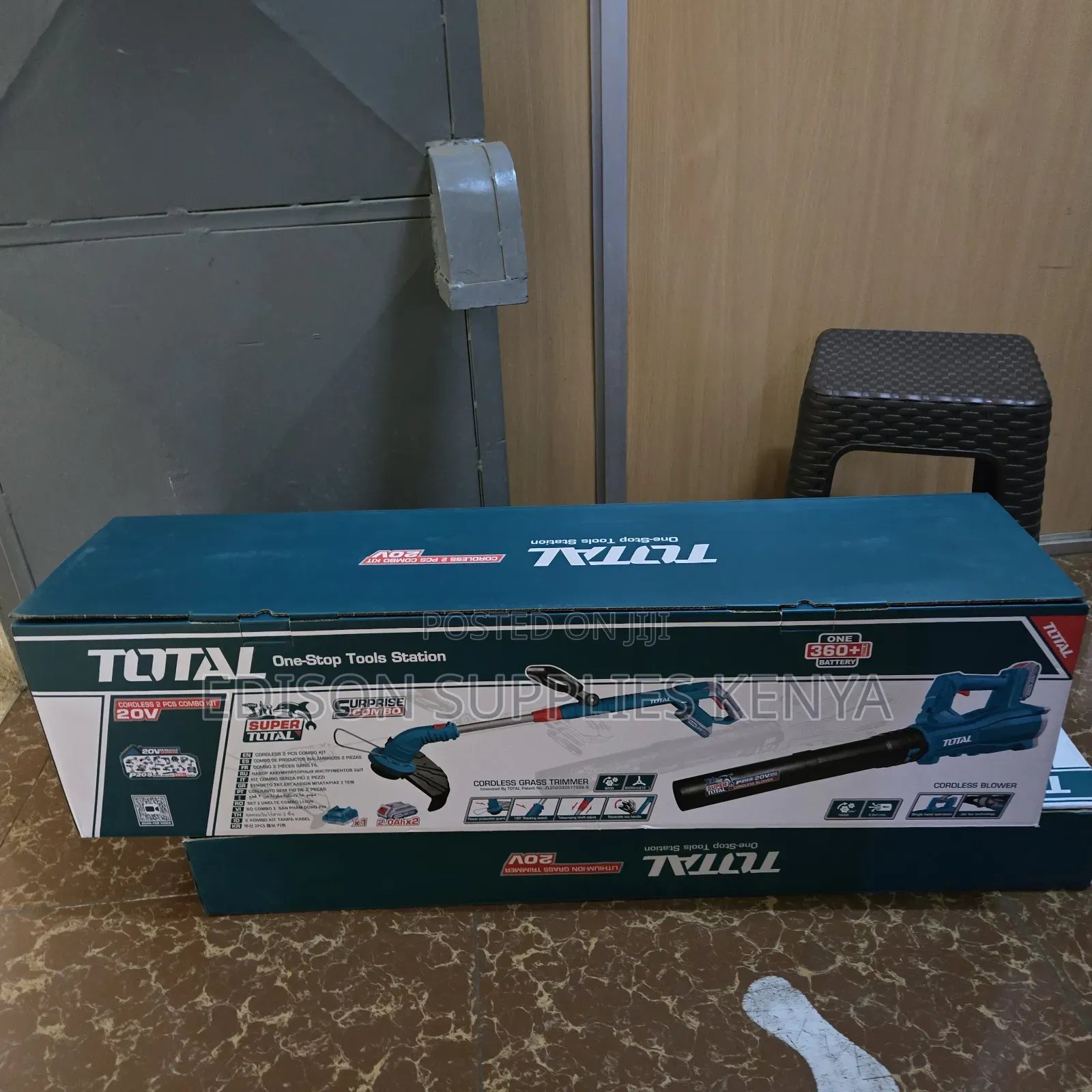Total Cordless Leaf Blower Grass Trimmer Combo 20v Premium