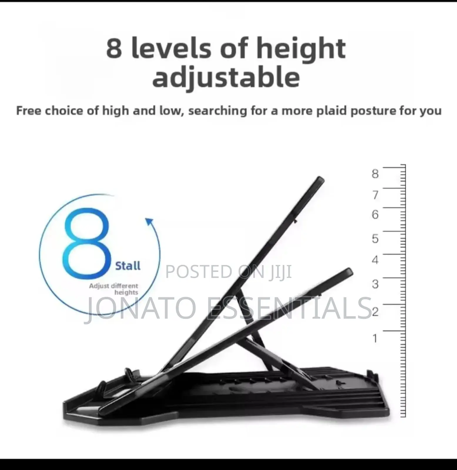 Foldable and Adjustable Laptop Stand, Tablet Holder