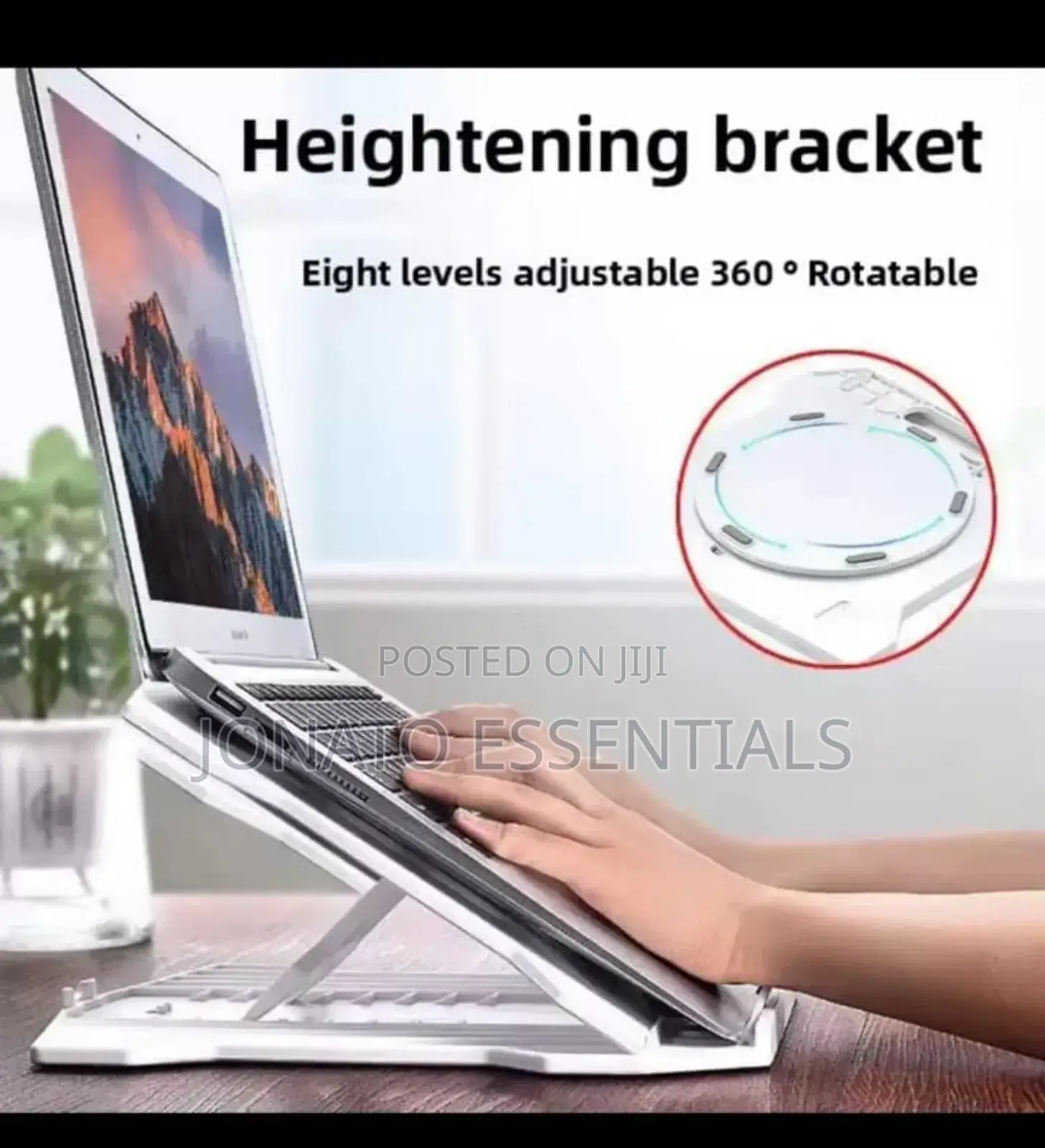 Foldable and Adjustable Laptop Stand, Tablet Holder