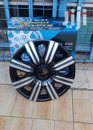 New Silver Black Wheel Covers, Free Delivery Within Nairobi Town.