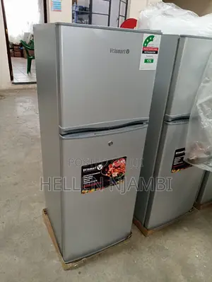 Silver Volsmart 138litres Double Door Refrigerator